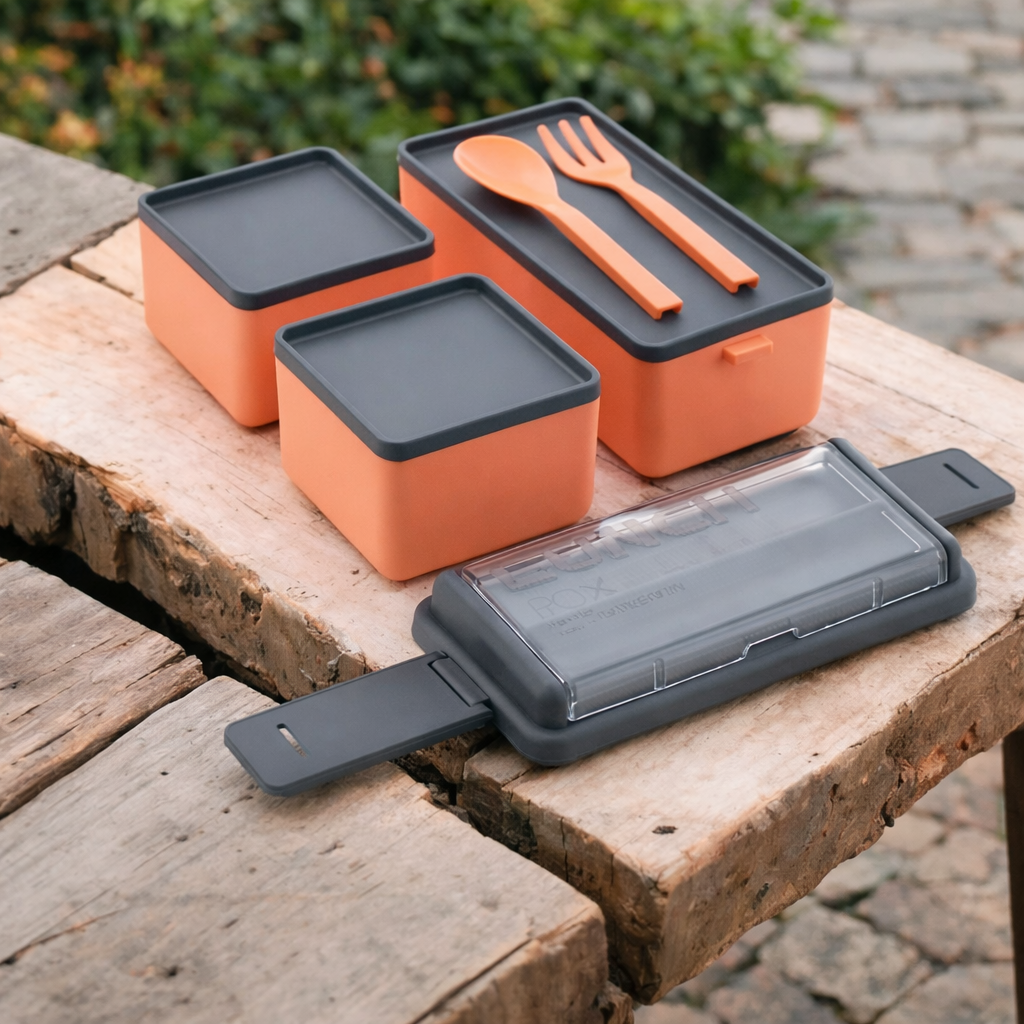 Grosyhub Double Daker: Premium 2-Tier Stackable Bento Lunch Box