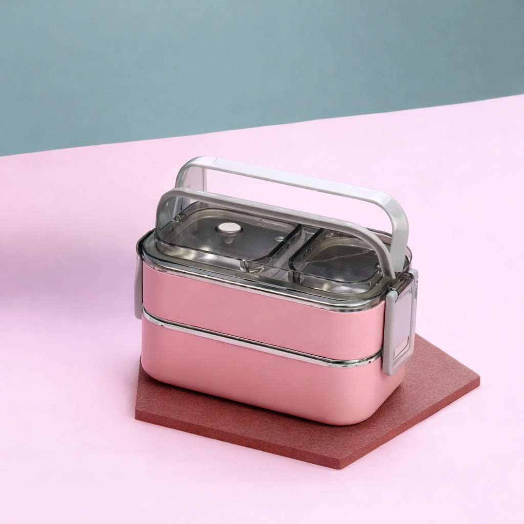 Grosyhub 3 Layer Lunch SS: Premium Triple-Tier Stainless Steel Bento