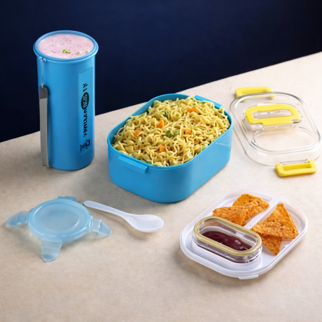 Grosyhub Yummy Combo: The Quad-Lock Flavor-Seal Dining Suite
