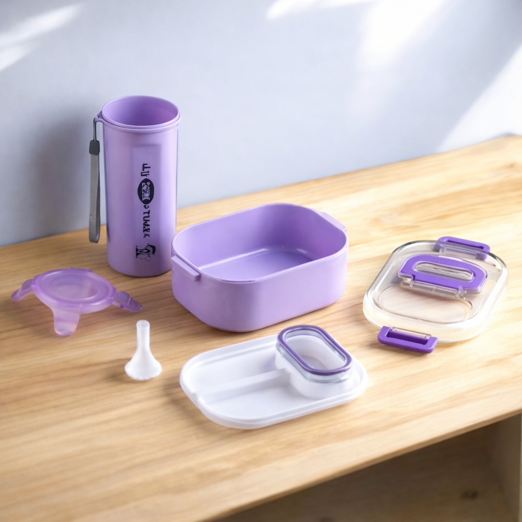 Grosyhub Yummy Combo: The Quad-Lock Flavor-Seal Dining Suite