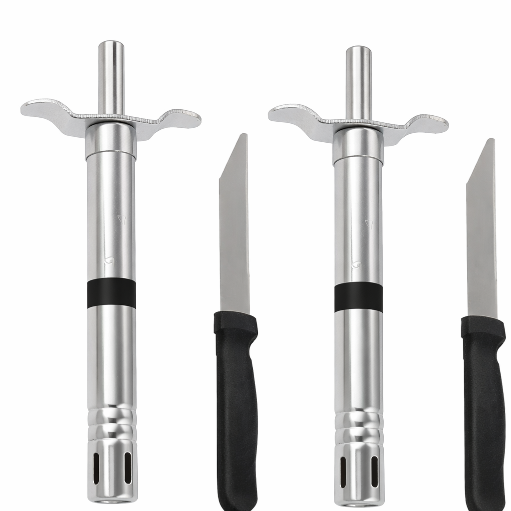 Grosyhub Executive 2-in-1 Kitchen Essentials Combo – Steel Lighter & Utility Knife