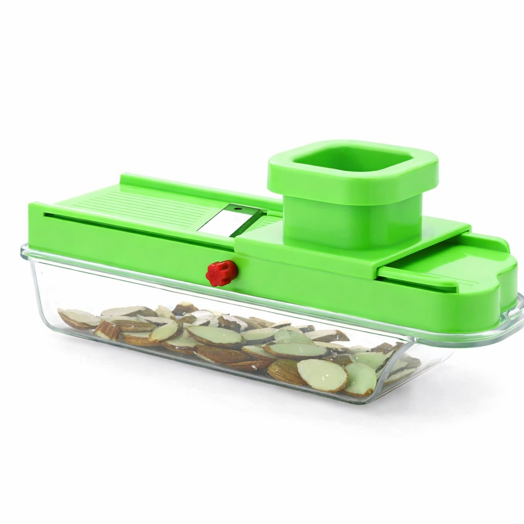 Grosyhub Precision Dry Fruit Slicer & Nut Cutter with Storage Base