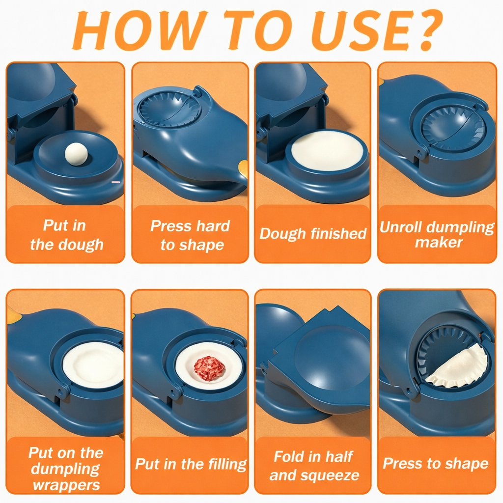 Grosyhub Pro-Form 2-in-1 Gujiya & Dumpling Maker