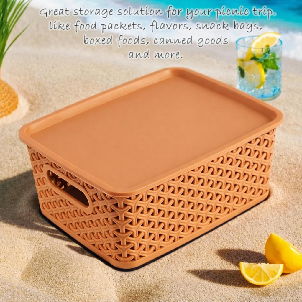 Grosyhub Premium Home & Office Storage Baskets – 3-Pack Utility Set