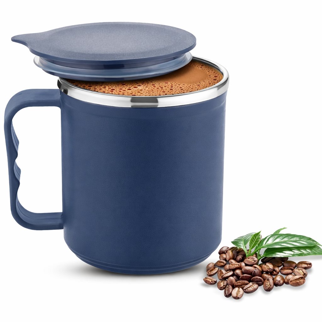 Grosyhub Sleek Steel-Lined Coffee Cup