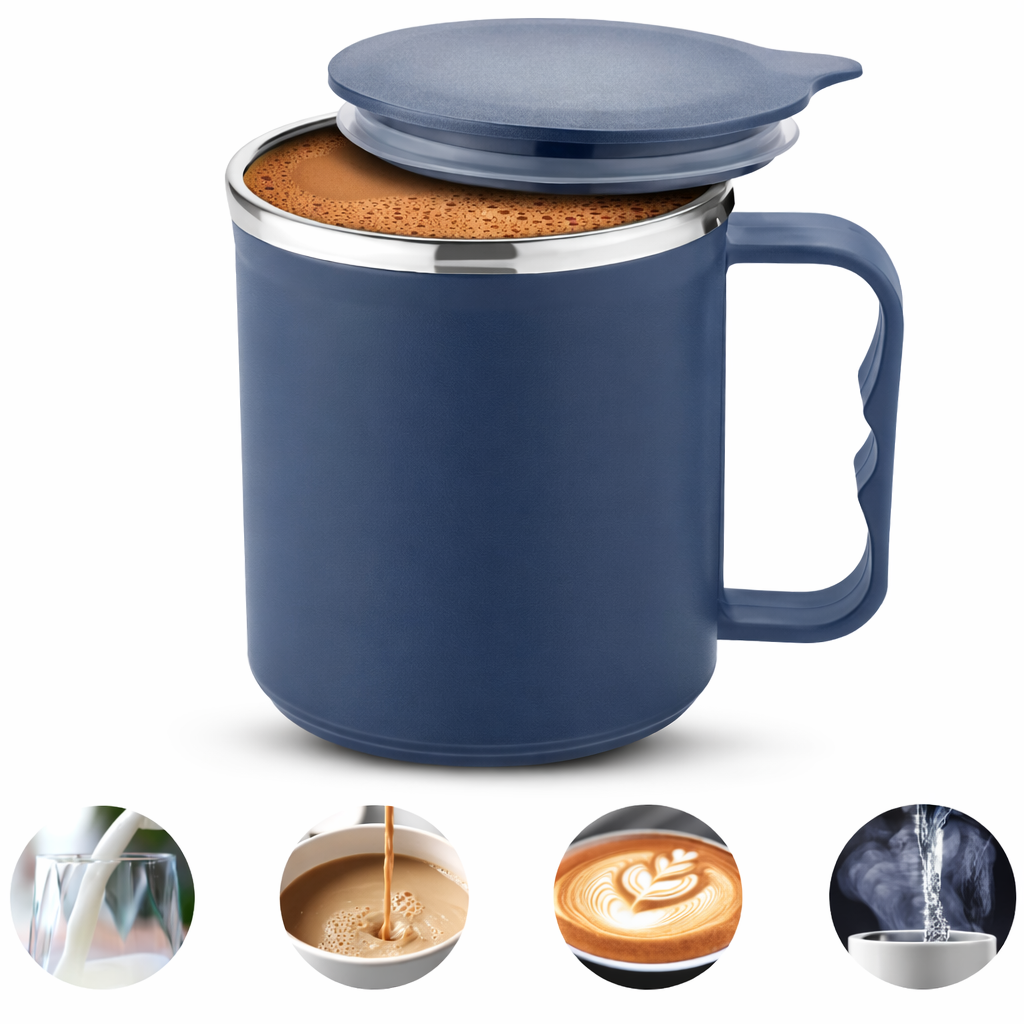 Grosyhub Sleek Steel-Lined Coffee Cup