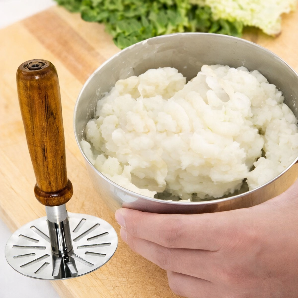 Grosyhub Artisan Wooden Handle Masher
