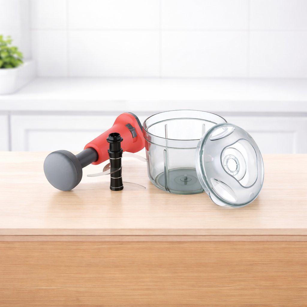 Grosyhub Multi-Prep 800ml Square Push-Action Chopper