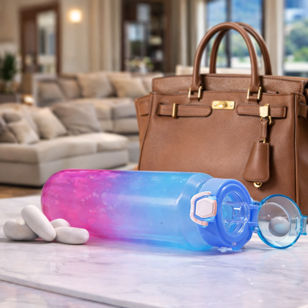 Grosyhub Sport 3-Colour Gradient 1000ml Water Bottle