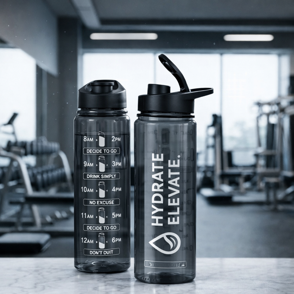 Grosyhub Hydrate Elevate Motivational Bottle
