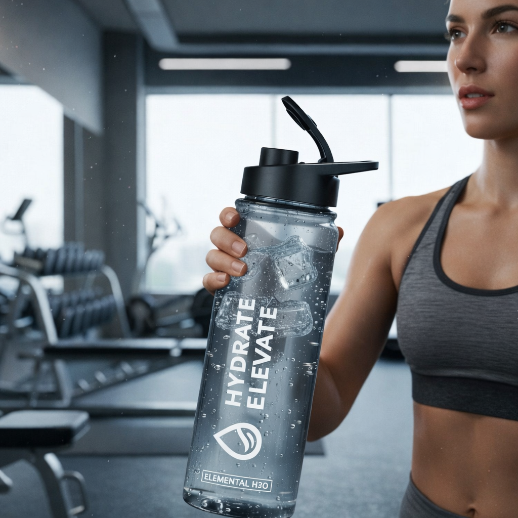 Grosyhub Hydrate Elevate Motivational Bottle
