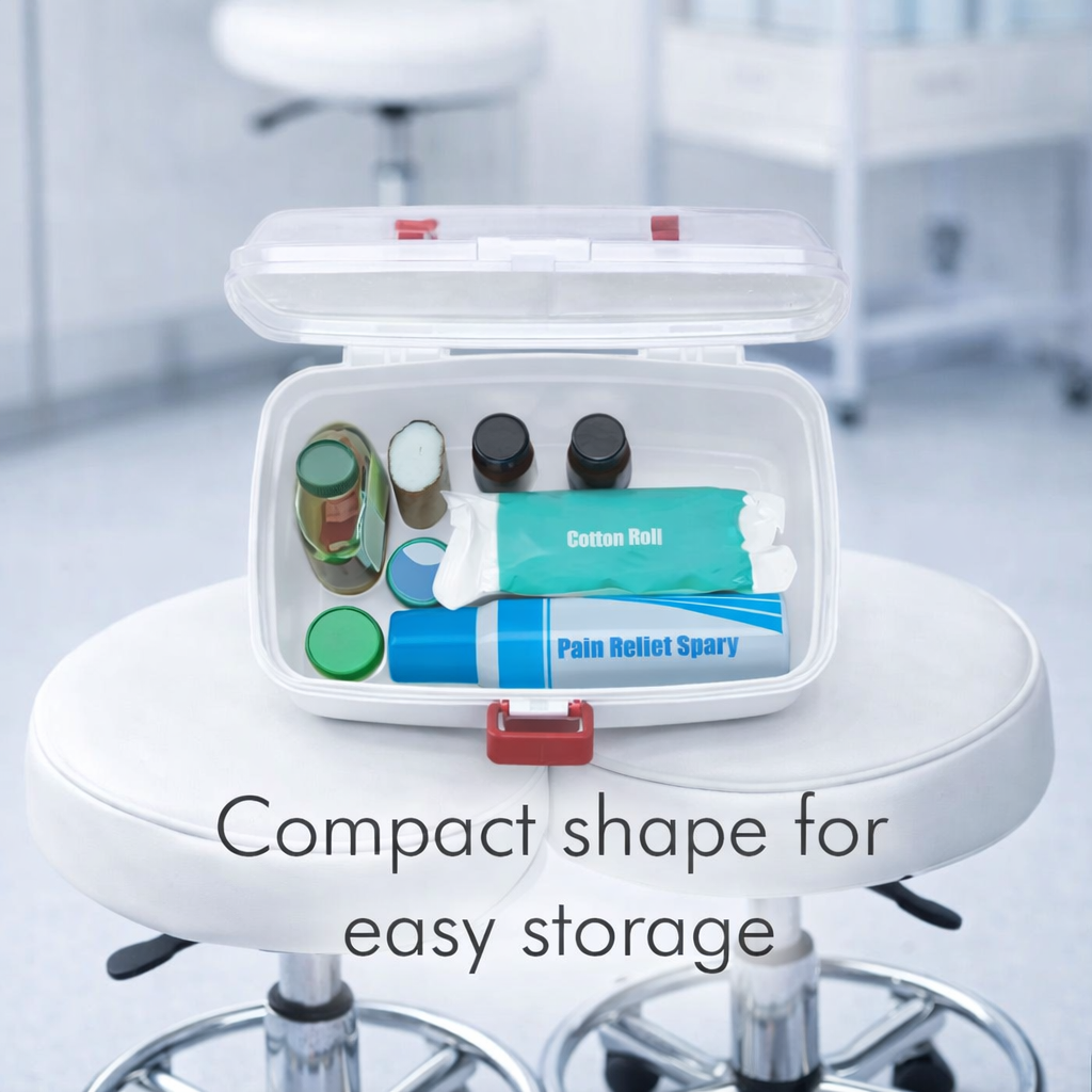 Grosyhub Secure-Lock Tiered First Aid & Medical Storage Box