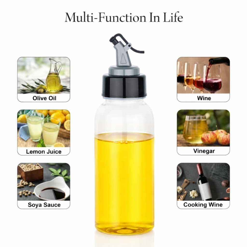 Grosyhub Elite 500ml Precision-Pour Plastic Oil & Vinegar Cruet