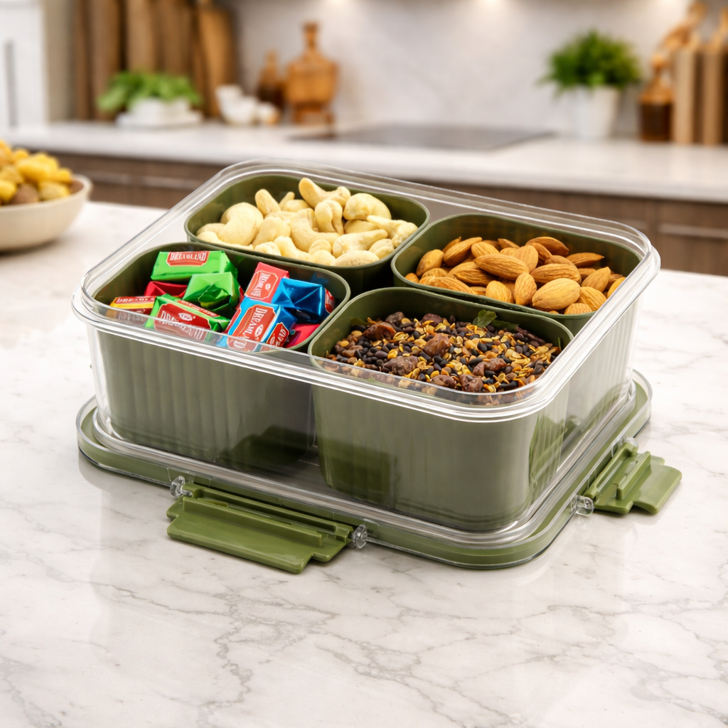 Grosyhub Quad-Elite 4-Compartment Organizer
