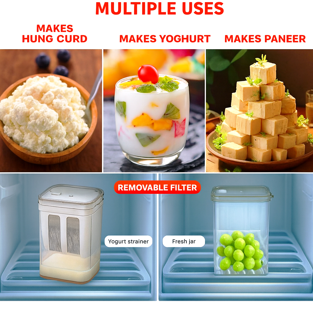Grosyhub Pure-Press Yogurt Strainer - 1400ml