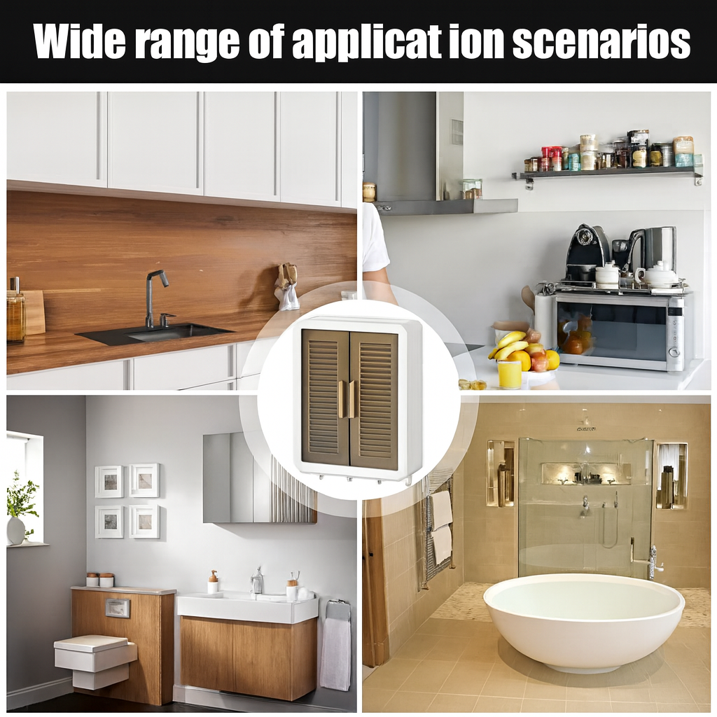 Grosyhub Elite Wall-Mount Adhesive Cupboard