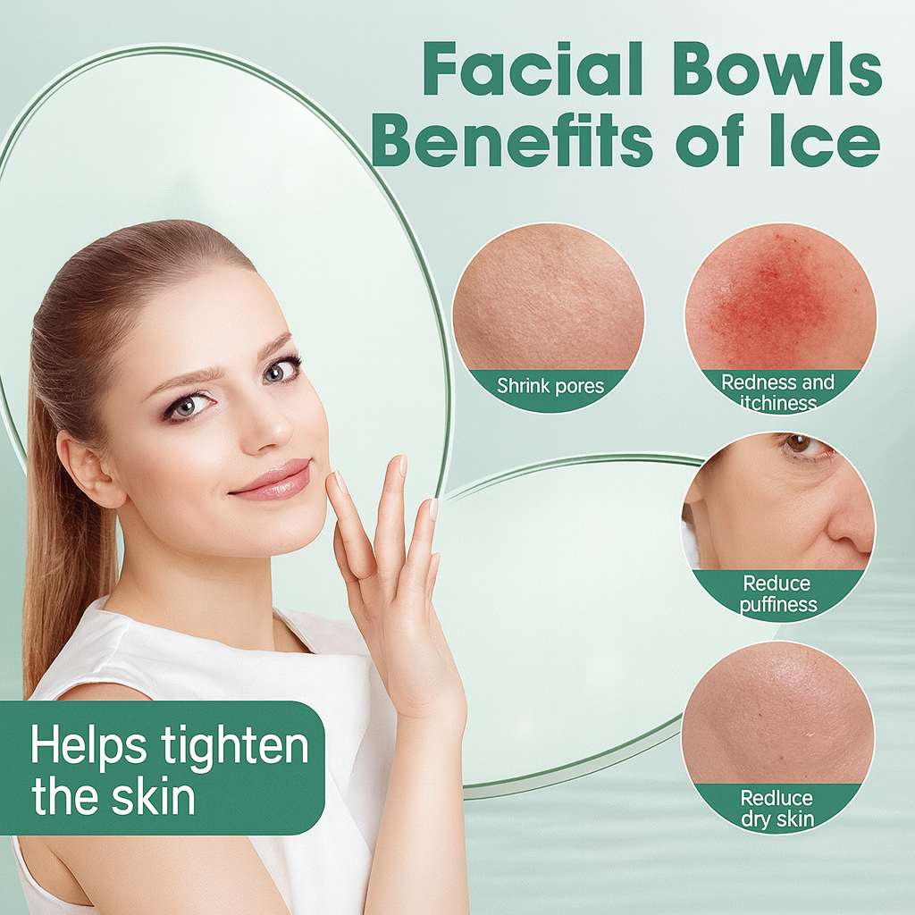 Grosyhub Foldable Ice Face Bowl | Cold Therapy Facial Skincare Bowl for Glowing Skin