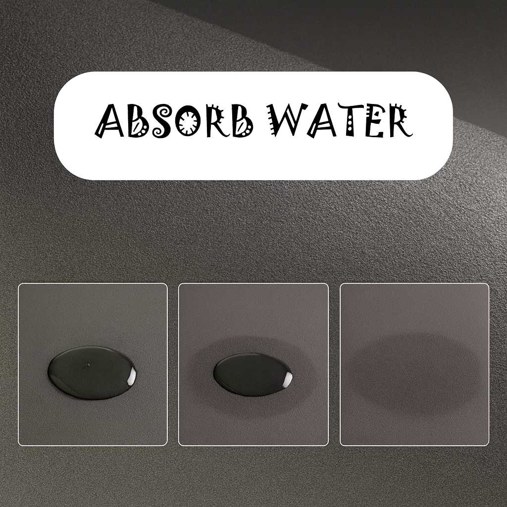 Grosyhub Grey Non-Slip Kitchen Rug Combo Water Absorbent with Rubber Backing, 120x40cm + 60x40cm