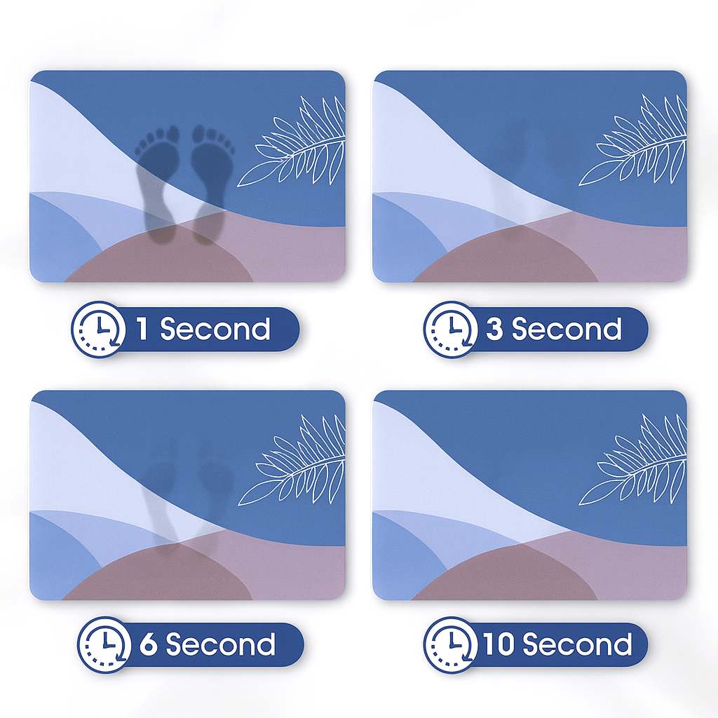 Grosyhub Leaf Print Non-Slip Kitchen Rug Combo, Water Absorbent with Rubber Backing, 120x40cm + 60x40cm